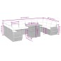 vidaXL 11-tlg. Garten-Sofagarnitur mit Kissen Beige Poly Rattan vidaXL 11-tlg. Garten-Sofagarnitur mit Kissen Beige Poly Rattan