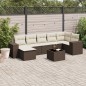 vidaXL 8-tlg. Garten-Sofagarnitur mit Kissen Braun Poly Rattan vidaXL 8-tlg. Garten-Sofagarnitur mit Kissen Braun Poly Rattan