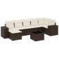 vidaXL 8-tlg. Garten-Sofagarnitur mit Kissen Braun Poly Rattan vidaXL 8-tlg. Garten-Sofagarnitur mit Kissen Braun Poly Rattan