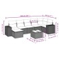 vidaXL 8-tlg. Garten-Sofagarnitur mit Kissen Braun Poly Rattan vidaXL 8-tlg. Garten-Sofagarnitur mit Kissen Braun Poly Rattan