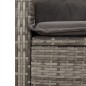 vidaXL 3-tlg. Garten-Essgruppe mit Kissen Grau Poly Rattan vidaXL 3-tlg. Garten-Essgruppe mit Kissen Grau Poly Rattan