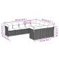 vidaXL 10-tlg. Garten-Sofagarnitur mit Kissen Hellgrau Poly Rattan vidaXL 10-tlg. Garten-Sofagarnitur mit Kissen Hellgrau Poly Rattan