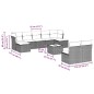 vidaXL 10-tlg. Garten-Sofagarnitur mit Kissen Hellgrau Poly Rattan vidaXL 10-tlg. Garten-Sofagarnitur mit Kissen Hellgrau Poly Rattan