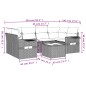 vidaXL 7-tlg. Garten-Sofagarnitur mit Kissen Braun Poly Rattan vidaXL 7-tlg. Garten-Sofagarnitur mit Kissen Braun Poly Rattan