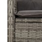vidaXL 5-tlg. Garten-Essgruppe mit Kissen Grau Poly Rattan vidaXL 5-tlg. Garten-Essgruppe mit Kissen Grau Poly Rattan