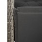 vidaXL 5-tlg. Garten-Essgruppe mit Kissen Grau Poly Rattan vidaXL 5-tlg. Garten-Essgruppe mit Kissen Grau Poly Rattan