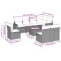 vidaXL 9-tlg. Garten-Sofagarnitur mit Kissen Braun Poly Rattan vidaXL 9-tlg. Garten-Sofagarnitur mit Kissen Braun Poly Rattan