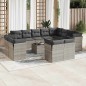 vidaXL 13-tlg. Garten-Sofagarnitur mit Kissen Hellgrau Poly Rattan vidaXL 13-tlg. Garten-Sofagarnitur mit Kissen Hellgrau Poly Rattan