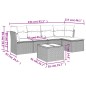 vidaXL 6-tlg. Garten-Sofagarnitur mit Kissen Braun Poly Rattan vidaXL 6-tlg. Garten-Sofagarnitur mit Kissen Braun Poly Rattan