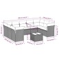 vidaXL 10-tlg. Garten-Sofagarnitur mit Kissen Hellgrau Poly Rattan vidaXL 10-tlg. Garten-Sofagarnitur mit Kissen Hellgrau Poly Rattan