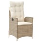 vidaXL 7-tlg. Garten-Essgruppe mit Kissen Beige Poly Rattan vidaXL 7-tlg. Garten-Essgruppe mit Kissen Beige Poly Rattan