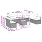 vidaXL 9-tlg. Garten-Sofagarnitur mit Kissen Hellgrau Poly Rattan vidaXL 9-tlg. Garten-Sofagarnitur mit Kissen Hellgrau Poly Rattan