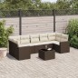 vidaXL 8-tlg. Garten-Sofagarnitur mit Kissen Braun Poly Rattan vidaXL 8-tlg. Garten-Sofagarnitur mit Kissen Braun Poly Rattan