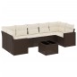 vidaXL 8-tlg. Garten-Sofagarnitur mit Kissen Braun Poly Rattan vidaXL 8-tlg. Garten-Sofagarnitur mit Kissen Braun Poly Rattan