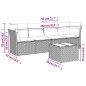 vidaXL 5-tlg. Garten-Sofagarnitur mit Kissen Hellgrau Poly Rattan vidaXL 5-tlg. Garten-Sofagarnitur mit Kissen Hellgrau Poly Rattan