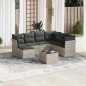 vidaXL 8-tlg. Garten-Sofagarnitur mit Kissen Hellgrau Poly Rattan vidaXL 8-tlg. Garten-Sofagarnitur mit Kissen Hellgrau Poly Rattan