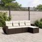 vidaXL 5-tlg. Garten-Sofagarnitur mit Kissen Braun Poly Rattan vidaXL 5-tlg. Garten-Sofagarnitur mit Kissen Braun Poly Rattan