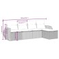 vidaXL 5-tlg. Garten-Sofagarnitur mit Kissen Braun Poly Rattan vidaXL 5-tlg. Garten-Sofagarnitur mit Kissen Braun Poly Rattan