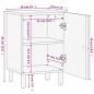 vidaXL Badschrank 38x33x58 cm Massivholz Mango vidaXL Badschrank 38x33x58 cm Massivholz Mango