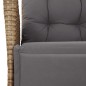 vidaXL 3-tlg. Garten-Essgruppe mit Kissen Beige Poly Rattan vidaXL 3-tlg. Garten-Essgruppe mit Kissen Beige Poly Rattan