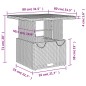 vidaXL 3-tlg. Garten-Essgruppe mit Kissen Beige Poly Rattan vidaXL 3-tlg. Garten-Essgruppe mit Kissen Beige Poly Rattan