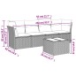 vidaXL 5-tlg. Garten-Sofagarnitur mit Kissen Schwarz Poly Rattan vidaXL 5-tlg. Garten-Sofagarnitur mit Kissen Schwarz Poly Rattan