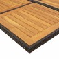 vidaXL 5-tlg. Garten-Essgruppe mit Kissen Schwarz Poly Rattan vidaXL 5-tlg. Garten-Essgruppe mit Kissen Schwarz Poly Rattan