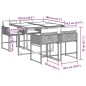 vidaXL 5-tlg. Garten-Essgruppe mit Kissen Schwarz Poly Rattan vidaXL 5-tlg. Garten-Essgruppe mit Kissen Schwarz Poly Rattan