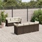 vidaXL 8-tlg. Garten-Sofagarnitur mit Kissen Braun Poly Rattan vidaXL 8-tlg. Garten-Sofagarnitur mit Kissen Braun Poly Rattan
