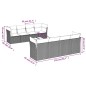 vidaXL 9-tlg. Garten-Sofagarnitur mit Kissen Braun Poly Rattan vidaXL 9-tlg. Garten-Sofagarnitur mit Kissen Braun Poly Rattan