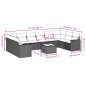 vidaXL 11-tlg. Garten-Sofagarnitur mit Kissen Braun Poly Rattan vidaXL 11-tlg. Garten-Sofagarnitur mit Kissen Braun Poly Rattan