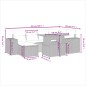 vidaXL 7-tlg. Garten-Sofagarnitur mit Kissen Beige Poly Rattan vidaXL 7-tlg. Garten-Sofagarnitur mit Kissen Beige Poly Rattan