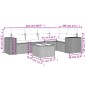 vidaXL 6-tlg. Garten-Sofagarnitur mit Kissen Braun Poly Rattan vidaXL 6-tlg. Garten-Sofagarnitur mit Kissen Braun Poly Rattan