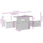 vidaXL 6-tlg. Garten-Sofagarnitur mit Kissen Beige Poly Rattan vidaXL 6-tlg. Garten-Sofagarnitur mit Kissen Beige Poly Rattan