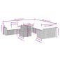 vidaXL 11-tlg. Garten-Sofagarnitur mit Kissen Beige Poly Rattan vidaXL 11-tlg. Garten-Sofagarnitur mit Kissen Beige Poly Rattan