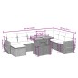 vidaXL 9-tlg. Garten-Sofagarnitur mit Kissen Beige Poly Rattan vidaXL 9-tlg. Garten-Sofagarnitur mit Kissen Beige Poly Rattan