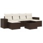 vidaXL 7-tlg. Garten-Sofagarnitur mit Kissen Braun Poly Rattan vidaXL 7-tlg. Garten-Sofagarnitur mit Kissen Braun Poly Rattan