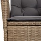 vidaXL 3-tlg. Garten-Essgruppe mit Kissen Beige Poly Rattan vidaXL 3-tlg. Garten-Essgruppe mit Kissen Beige Poly Rattan