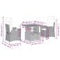vidaXL 3-tlg. Garten-Essgruppe mit Kissen Beige Poly Rattan vidaXL 3-tlg. Garten-Essgruppe mit Kissen Beige Poly Rattan
