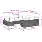 vidaXL 11-tlg. Garten-Sofagarnitur mit Kissen Hellgrau Poly Rattan vidaXL 11-tlg. Garten-Sofagarnitur mit Kissen Hellgrau Poly Rattan