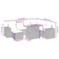 vidaXL 8-tlg. Garten-Sofagarnitur mit Kissen Beige Poly Rattan vidaXL 8-tlg. Garten-Sofagarnitur mit Kissen Beige Poly Rattan