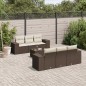 vidaXL 7-tlg. Garten-Sofagarnitur mit Kissen Braun Poly Rattan vidaXL 7-tlg. Garten-Sofagarnitur mit Kissen Braun Poly Rattan