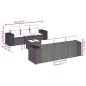 vidaXL 7-tlg. Garten-Sofagarnitur mit Kissen Braun Poly Rattan vidaXL 7-tlg. Garten-Sofagarnitur mit Kissen Braun Poly Rattan