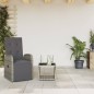 vidaXL 2-tlg. Garten-Essgruppe mit Kissen Grau Poly Rattan vidaXL 2-tlg. Garten-Essgruppe mit Kissen Grau Poly Rattan