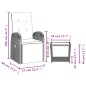 vidaXL 2-tlg. Garten-Essgruppe mit Kissen Grau Poly Rattan vidaXL 2-tlg. Garten-Essgruppe mit Kissen Grau Poly Rattan