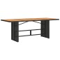 vidaXL 9-tlg. Garten-Essgruppe mit Kissen Schwarz Poly Rattan vidaXL 9-tlg. Garten-Essgruppe mit Kissen Schwarz Poly Rattan