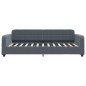 vidaXL Tagesbett Dunkelgrau 100x200 cm Samt vidaXL Tagesbett Dunkelgrau 100x200 cm Samt
