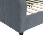 vidaXL Tagesbett Dunkelgrau 100x200 cm Samt vidaXL Tagesbett Dunkelgrau 100x200 cm Samt