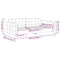 vidaXL Tagesbett Dunkelgrau 100x200 cm Samt vidaXL Tagesbett Dunkelgrau 100x200 cm Samt
