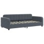 vidaXL Tagesbett Dunkelgrau 90x190 cm Samt vidaXL Tagesbett Dunkelgrau 90x190 cm Samt